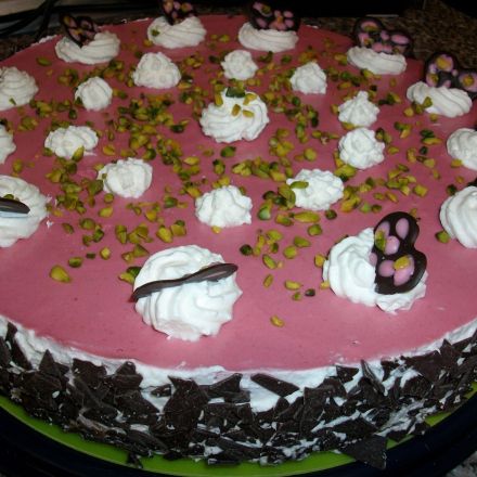 Himbeertorte mit Mascarpone, Sahne & Quark