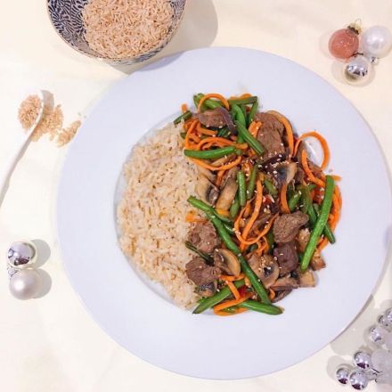 Würzige Asia-Rindfleisch-Pfanne