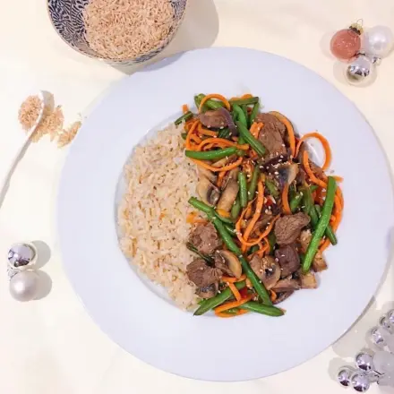 Würzige Asia-Rindfleisch-Pfanne