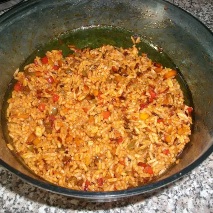 Paprika-Reis-Tricolore