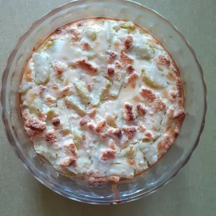 Rhabarber-Zwieback-Gratin