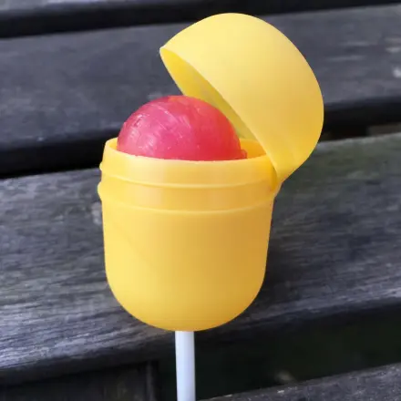 Lolli-Schutzhülle aus Ü-Ei-Verpackung