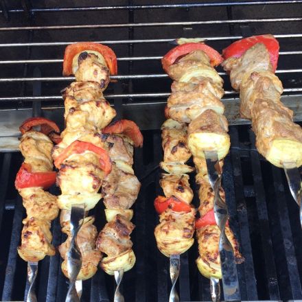 Schaschlik nach Gyros Art vom Grill
