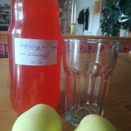Apfelsirup vom Klarapfel mit Ingwer, Pfefferminz, Orange oder Ananas
