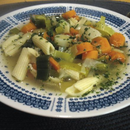 Karotten-Lauch-Suppe