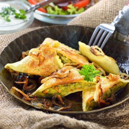 Frittierte Maultaschen