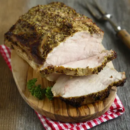 Schweinebraten mit Niedrigtemperatur garen