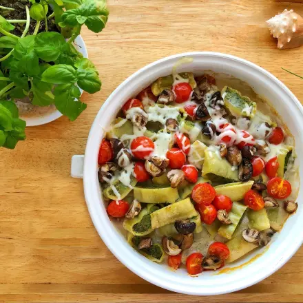 (Veganer) Maultaschenauflauf