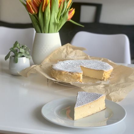 Saftiger Käsekuchen ohne Boden