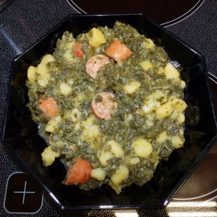 Grünkohl-Eintopf aus dem Schnellkochtopf