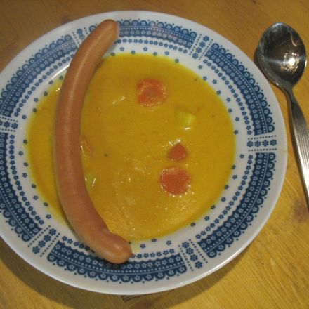 Karotten-Curry-Suppe mit Kokosmilch