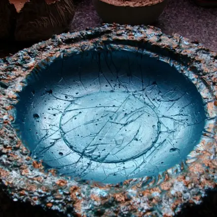 DIY-Vogeltränke aus Beton