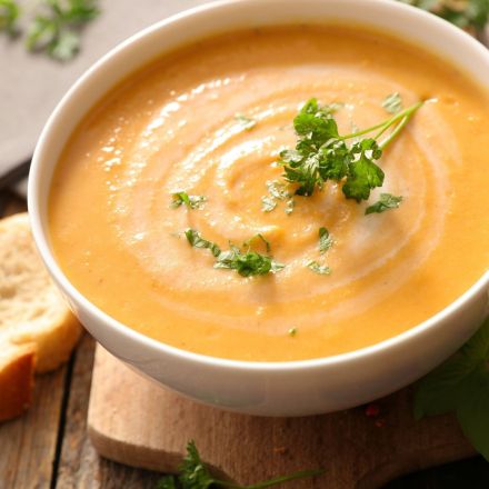 Kürbis-Kohlrabi-Kartoffel-Suppe