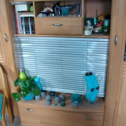 Stauraum schaffen im Wohnzimmmerschrank