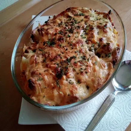 Blumenkohl-Hackfleisch-Auflauf