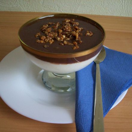 Frischkäse Dessert mit Sahne-Creme