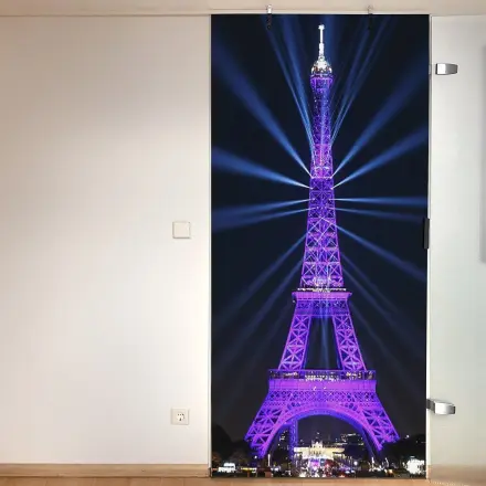 Superleichte Verdunkelungstür auf Rollen