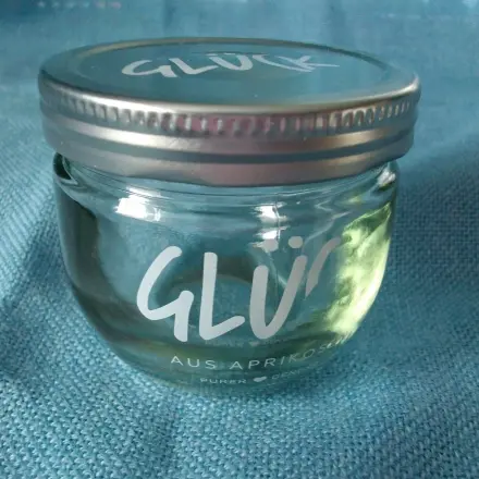 Glück Gläser Schrift entfernen