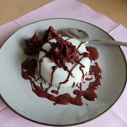 Panna Cotta mit Schokosoße