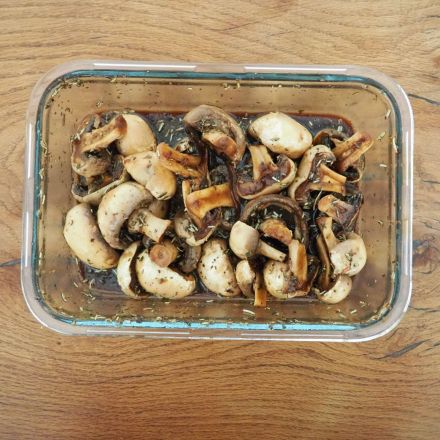 Balsamico-Pilze grillen