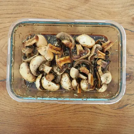 Balsamico-Pilze grillen