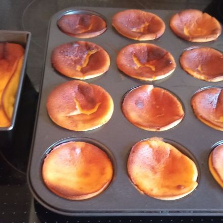 Käsekuchen-Muffins ohne Boden