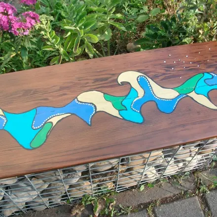 DIY Gabionenbank neu gestalten