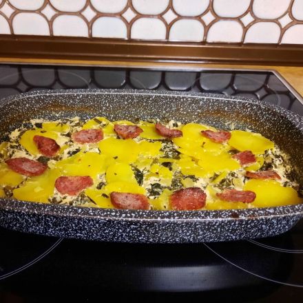 Kartoffel-Spinat-Auflauf