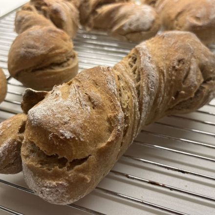 Wurzelbrot aus Roggensauerteig