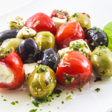 Antipasti-Salat mit Öl-Verwertung