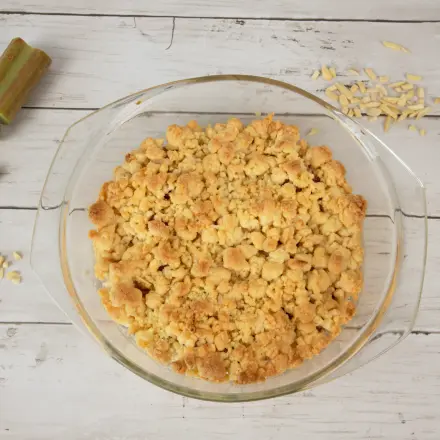 Rhabarber-Crumble