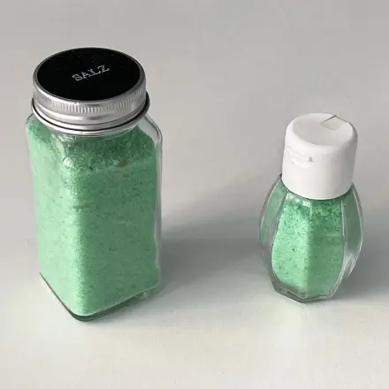 Farbiges Salz macht das Würzen leichter