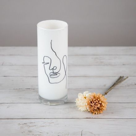 Line Art DIY – Vase verzieren