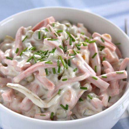 Kalorienarmer Fleischsalat ohne Mayo