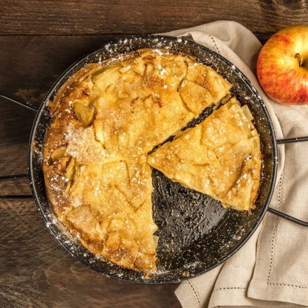 Apfelpfannkuchen - fluffig, einfach & schnell
