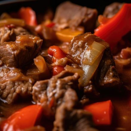 Saftiges Rindergulasch mit Beilage nach Wahl