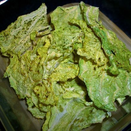 Wirsing Chips herstellen