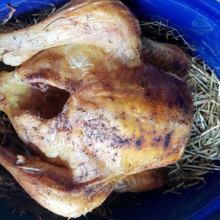 Huhn im Heu - einfach und aromatisch