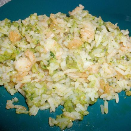 Reis mit Walnuss-Bärlauch-Pesto