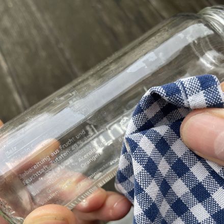 True Fruits Schrift entfernen