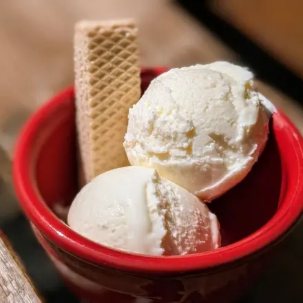 Zitronen-Buttermilch-Eis aus der Eismaschine (Ninja Creami)