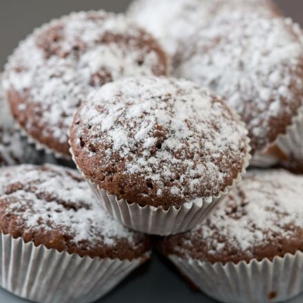 Schnelle Schokomuffins mit Nutella und Eierlikör