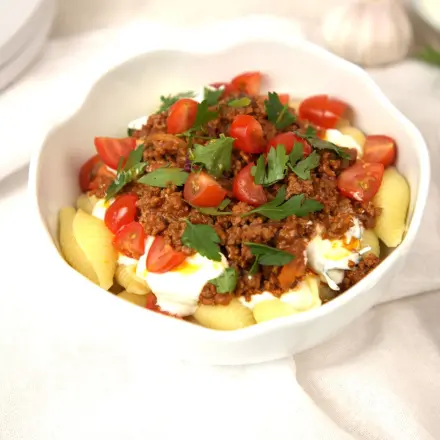 Türkische Pasta mit Joghurt