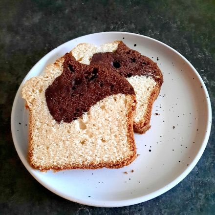 Einfacher Marmorkuchen ohne Verquirlen