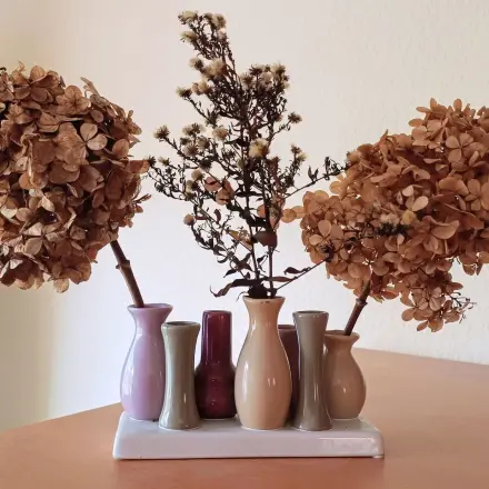 Winterliche Tischdeko aus dem Garten