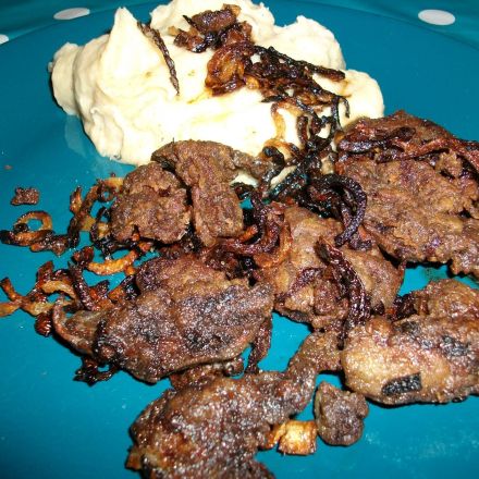 Hühnerleber mit Zwiebeln