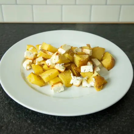 Feta-Kartoffeln aus dem Backofen