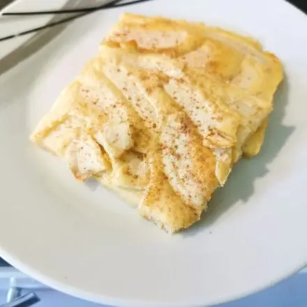 Apfelpfannkuchen aus dem Backofen