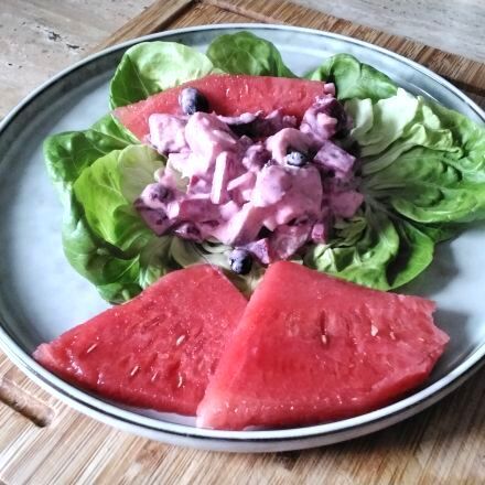 Heringssalat mit Roter Bete und Joghurt