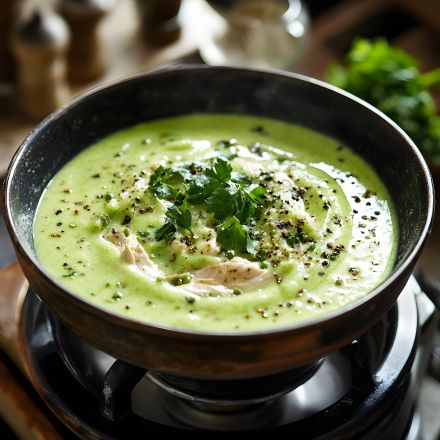 Erbsensuppe mit Rahm